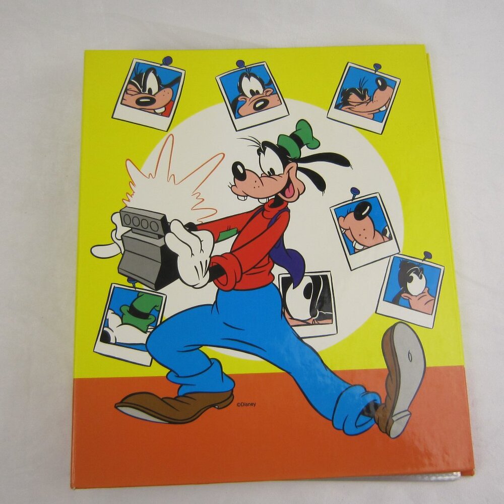 Vintage 90's Yellow/Orange Disney Goofy Taking Photos Photo Album